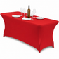 📢📢50% OFF !! ⏰Stretch Tablecloth Elastic Rectangular Table Cover for Weddings Banquets and Meetings