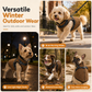 📢📢50% OFF !! ⏰Warm Winter Dog Coat with Reflective Strips and Harness for Small and Medium Dogs