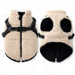 📢📢50% OFF !! ⏰Warm Winter Dog Coat with Reflective Strips and Harness for Small and Medium Dogs