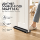 DIY Wear Resistant Leather Under Door Draft Stopper Windproof and Insect Proof Bedroom Door Bottom Seal Strip