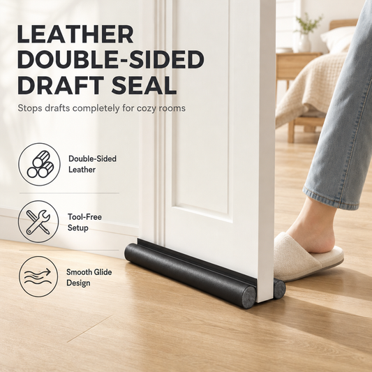 📢📢50% OFF !! ⏰DIY Wear Resistant Leather Under Door Draft Stopper Windproof and Insect Proof Bedroom Door Bottom Seal Strip