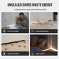 DIY Wear Resistant Leather Under Door Draft Stopper Windproof and Insect Proof Bedroom Door Bottom Seal Strip