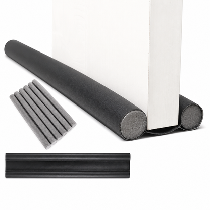DIY Wear Resistant Leather Under Door Draft Stopper Windproof and Insect Proof Bedroom Door Bottom Seal Strip