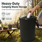 Collapsible Camping Trash Can with Lid Large Capacity 600D Outdoor Portable Storage Bin for Picnic Garden and Camping