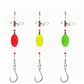 6 Pack Pompano Surf Fishing Rigs with Floats for Flounder Bass Catfish Shark and Bluefish