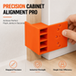 Wardrobe Cabinet Side Filler Panel Installation Locator and Stepped Positioning Plate for Precise Hole Alignment
