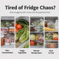 Airtight Refrigerator Organizer Bins with Removable Drain Tray