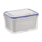 Airtight Refrigerator Organizer Bins with Removable Drain Tray