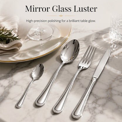 📢📢50% OFF !! ⏰4-Piece Stainless Steel Flatware Set