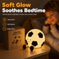 Rechargeable Soccer Shaped Silicone Tap Night Light Eye Caring Nursery Lamp for Kids Bedroom