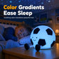 Rechargeable Soccer Shaped Silicone Tap Night Light Eye Caring Nursery Lamp for Kids Bedroom