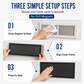 Magnetic Floor Vent Cover PVC Mesh Screen for Home Wall and Ceiling Vents Dustproof Shield