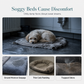📢📢40% OFF !! ⏰Detachable Oval Pet Bed with Non-Slip Bottom for Dogs Cats