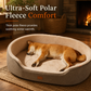 📢📢40% OFF !! ⏰Detachable Oval Pet Bed with Non-Slip Bottom for Dogs Cats