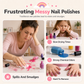 📢📢50% OFF !! ⏰Kids Handmade Press On Nails Set 144 Pieces Almond Shape Cartoon False Nail Tips