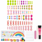 📢📢50% OFF !! ⏰Kids Handmade Press On Nails Set 144 Pieces Almond Shape Cartoon False Nail Tips