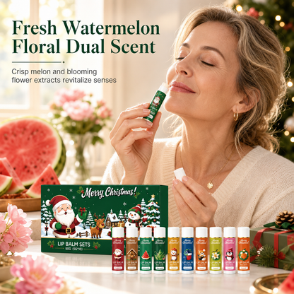 📢📢50% OFF !! ⏰Christmas Moisturizing Lip Balm Set