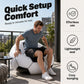 📢📢50% OFF !! ⏰⚽ Inflatable PVC Soccer-Shaped Sofa 🛋️– Fun Football Design, Durable & Portable Lounger for Game Room, Party, Bedroom & Match Nights ✨