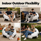 📢📢50% OFF !! ⏰⚽ Inflatable PVC Soccer-Shaped Sofa 🛋️– Fun Football Design, Durable & Portable Lounger for Game Room, Party, Bedroom & Match Nights ✨