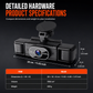 📢📢40% OFF !! ⏰F100 4-Lens Car Dash Cam 1080P HD – Infrared Night Vision & GPS Sync Recording
