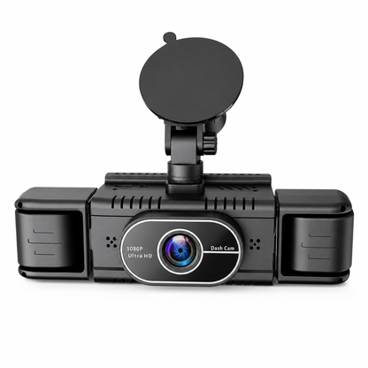 📢📢40% OFF !! ⏰F100 4-Lens Car Dash Cam 1080P HD – Infrared Night Vision & GPS Sync Recording