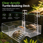 📢📢50% OFF !! ⏰ Hanging Turtle Basking Platform – Clear Acrylic, Non-slip Ramp, Adjustable Mount ✨