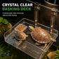 📢📢50% OFF !! ⏰ Hanging Turtle Basking Platform – Clear Acrylic, Non-slip Ramp, Adjustable Mount ✨