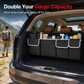 📢📢50% OFF !! ⏰Multifunctional Oxford Cloth Car Trunk Organizer Backseat Hanging Storage Bag for SUV Black 90x12x25cm