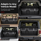 📢📢50% OFF !! ⏰Multifunctional Oxford Cloth Car Trunk Organizer Backseat Hanging Storage Bag for SUV Black 90x12x25cm