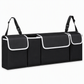 📢📢50% OFF !! ⏰Multifunctional Oxford Cloth Car Trunk Organizer Backseat Hanging Storage Bag for SUV Black 90x12x25cm