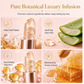 📢📢50% OFF !! ⏰Gold Foil Temperature Color Changing Lip Balm💄 – Moisturizing Custom Pink Tint with Glossy Gold Finish ✨