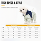 📢📢50% OFF !! ⏰Pet Raincoat: All-Weather Protection, Waterproof, Windproof, Four-Leg Design, Reflective