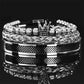 📢📢50% OFF !! ⏰Men's Stainless Steel Crown Bracelet 3-Piece Set