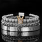 📢📢50% OFF !! ⏰Men's Stainless Steel Crown Bracelet 3-Piece Set