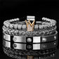 📢📢50% OFF !! ⏰Men's Stainless Steel Crown Bracelet 3-Piece Set