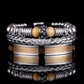 📢📢50% OFF !! ⏰Men's Stainless Steel Crown Bracelet 3-Piece Set