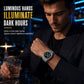 📢📢50% OFF !! ⏰Men's Sport Quartz Watch with Mechanical Style Luminous Hands Date Calendar and Water Resistance