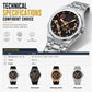 📢📢50% OFF !! ⏰Men's Sport Quartz Watch with Mechanical Style Luminous Hands Date Calendar and Water Resistance