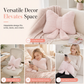 🌸 50% OFF NOW! 🌸Soft Minimalist Bowknot Throw Pillow with Detachable Design Decorative Lumbar