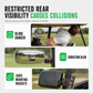 ⛳ Save 50%! 🪞 Universal Golf Cart Mirror – Curved glass & anti-shake mount ✨
