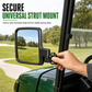 ⛳ Save 50%! 🪞 Universal Golf Cart Mirror – Curved glass & anti-shake mount ✨