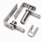 Stainless Steel Double Acting Closing Hinge Set for Saloon Cafe and Bar Doors
