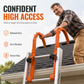 Aluminum Alloy Ladder Stabilizer Roof Hooks with Stabilizer Rod for Straight Ladders