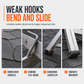 Aluminum Alloy Ladder Stabilizer Roof Hooks with Stabilizer Rod for Straight Ladders