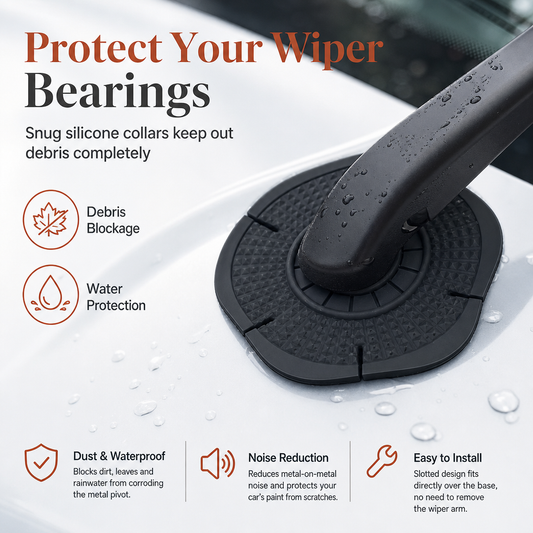 📢📢BUY 1 GET 1 FREE !!⏰Universal Car Windshield Wiper Hole Protective Cover Dustproof Sleeve Guard to Prevent Leaves and Debris