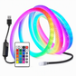 📢📢50% OFF !! ⏰360 Degree Round Glowing Plush Neon LED Strip Light RGB Chasing Flowing Effect Light with Bluetooth App and Remote Control