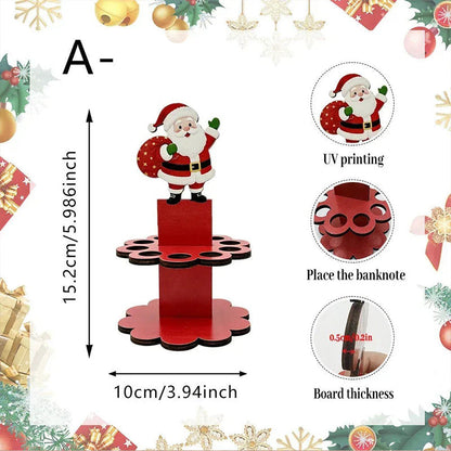 📢📢BUY 1 GET 1 FREE !!⏰Christmas Wooden Money Holder Decoration