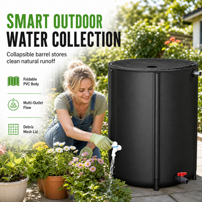 📢📢40% OFF !! ⏰50L Portable Collapsible Barrel Water Storage Tank