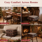 Christmas Plaid Chair Pad Thickened Non Slip Seat Cushion with Ruffled Removable and Washable Dining Chair Cushion for Office and Home