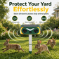 📢📢50% OFF !! ⏰Solar Powered Outdoor Waterproof Ultrasonic Animal Repeller with Flame Light and Siren Alarm High Power Variable Frequency Rodent Deterrent